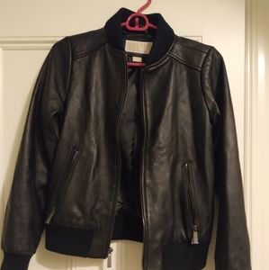 Michael Kors genuine leather jacket XS